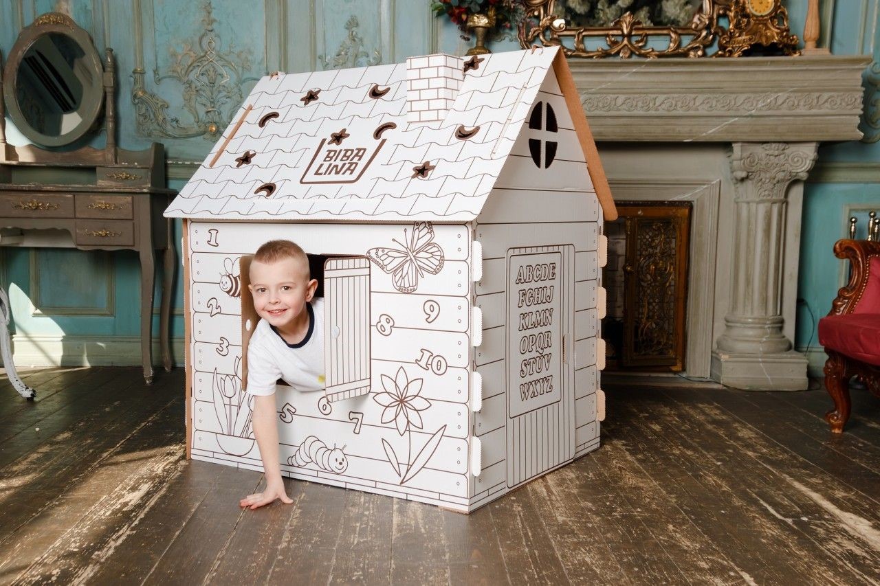 Дом-раскраска из картона «Мой домик»