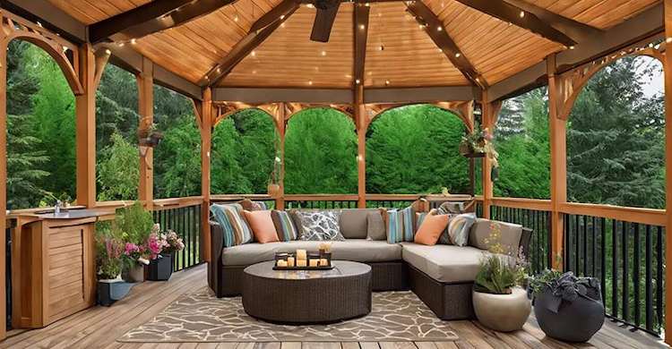 прыбудаваны да дома навес