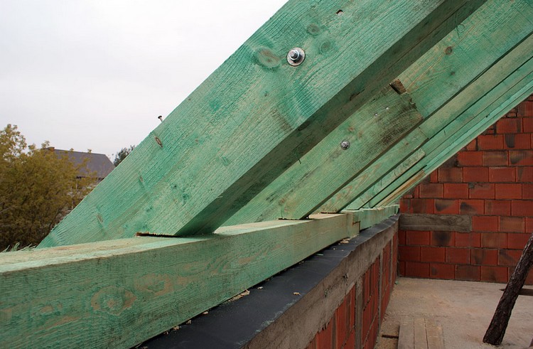 Mauerlat-қа рафтерлерді бекіту