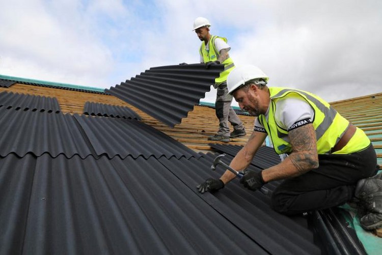 монтаж Ондулина на шаговую обрешётку